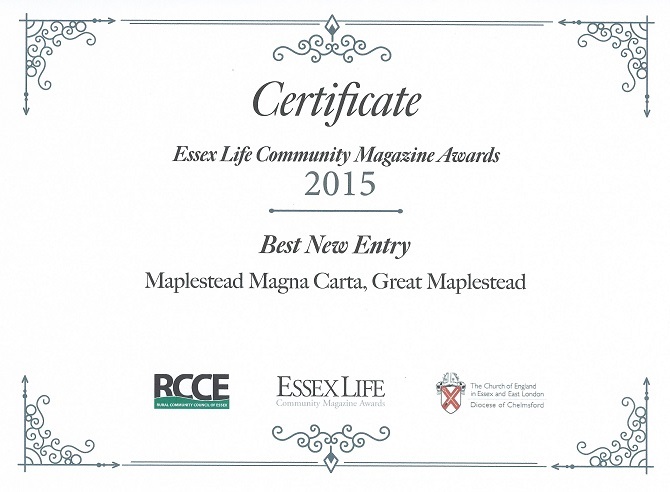 ELCM Award Certificate
