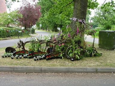 Decorated plough