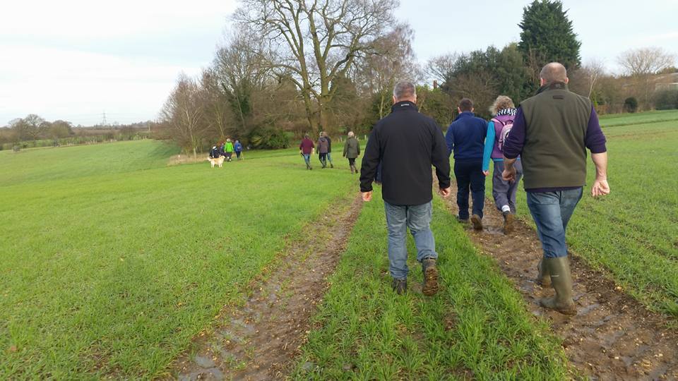 Crossing the field