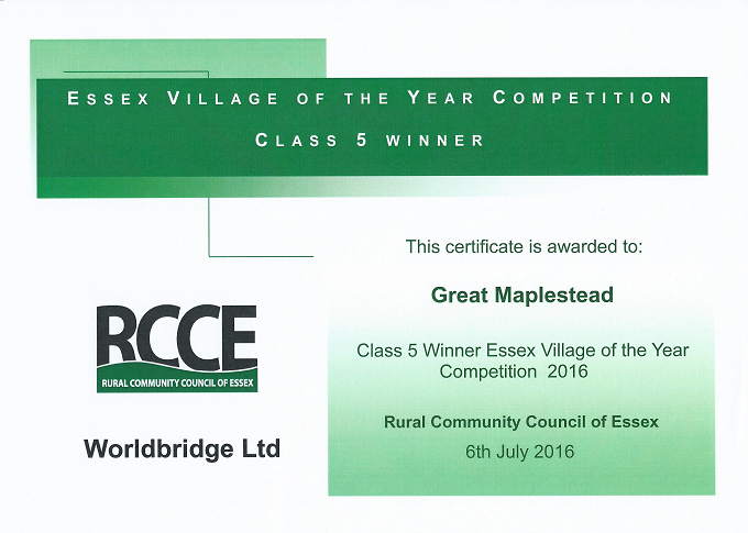 Essex Village of the Year Award 2016